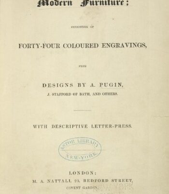 خرید و دانلود نسخه کامل کتاب Modern furniture: consisting of forty-four coloured engravings