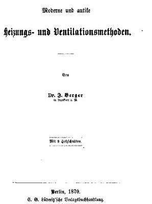 خرید و دانلود نسخه کامل کتاب Moderne und antike Heizungs- und Ventilationsmethoden