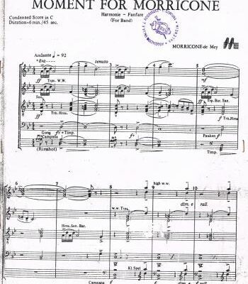 خرید و دانلود نسخه کامل کتاب Moment for Morricone (for band)
