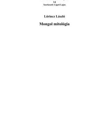 خرید و دانلود نسخه کامل کتاب Mongol mitológia