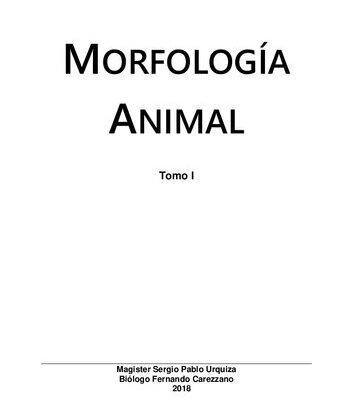 خرید و دانلود نسخه کامل کتاب Morfología Animal