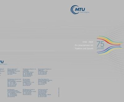 خرید و دانلود نسخه کامل کتاب MTU Aero Engines. 75 Jahre. 1934 – 2009. Ein Unternehmen mit Tradition und Zukunft