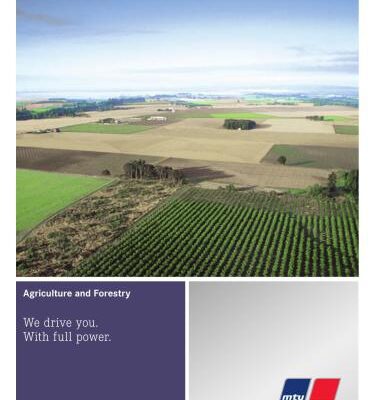 خرید و دانلود نسخه کامل کتاب MTU Friedrichshafen GmbH. Agriculture and forestry. We drive you. With full power