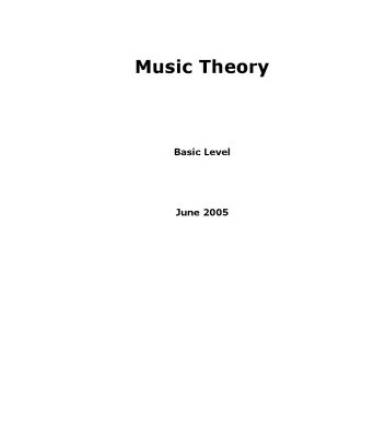 خرید و دانلود نسخه کامل کتاب Music Theory : Basic Level