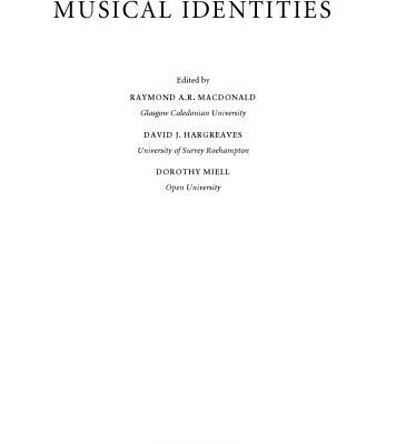 خرید و دانلود نسخه کامل کتاب Musical Identities