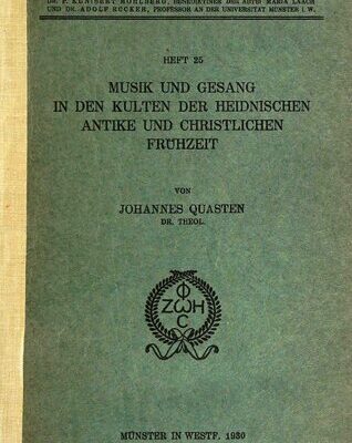 خرید و دانلود نسخه کامل کتاب Musik und Gesang in den Kulten der heidnischen Antike und christlichen Frühzeit