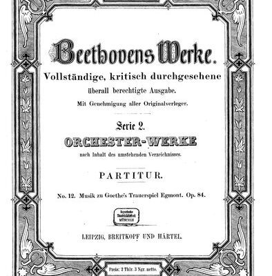 خرید و دانلود نسخه کامل کتاب Musik zu Goethes Trauerspiel Egmont op. 84