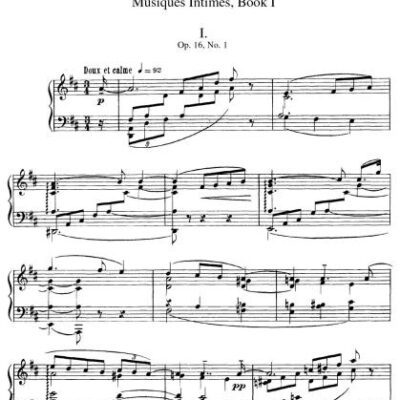خرید و دانلود نسخه کامل کتاب Musiques Intimes. Book 1