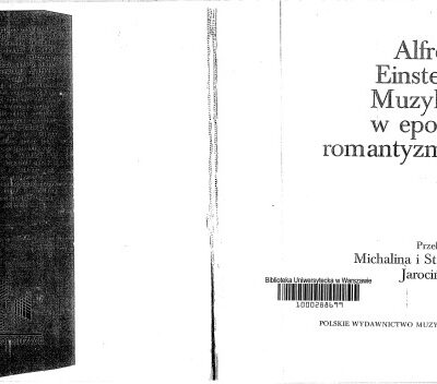 خرید و دانلود نسخه کامل کتاب Muzyka w epoce romantyzmu