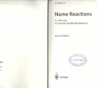 خرید و دانلود نسخه کامل کتاب Name Reactions A Collection of Detailed Reaction Mechanisms