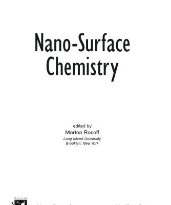 خرید و دانلود نسخه کامل کتاب Nano-Surface Chemistry