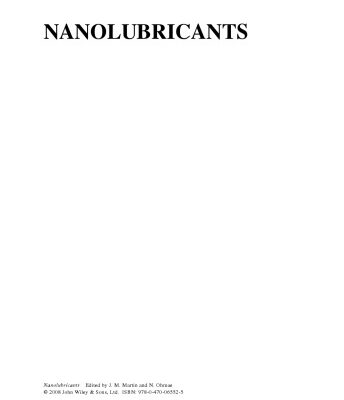 خرید و دانلود نسخه کامل کتاب Nanolubricants (Tribology in Practice Series)