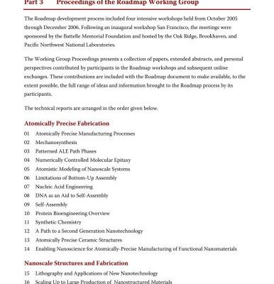 خرید و دانلود نسخه کامل کتاب Nanotechnology Roadmap. Working Group Proceedings