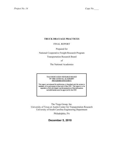 خرید و دانلود نسخه کامل کتاب National Cooperative Freight Research Program (NCFRP) Truck Drayage Productivity Guide: Final Report and Appendices. Report 11_68fccb45ede40.jpeg خرید و دانلود نسخه کامل کتاب National Cooperative Freight Research Program (NCFRP) Truck Drayage Productivity Guide: Final Report and Appendices. Report 11