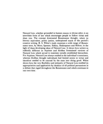 خرید و دانلود نسخه کامل کتاب Natural Law in English Renaissance Literature