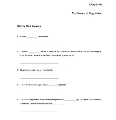 خرید و دانلود نسخه کامل کتاب Negotiation Readings, Exercises, and Cases – Test Bank for seventh edition