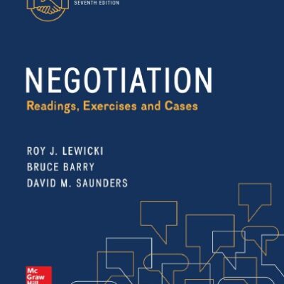 خرید و دانلود نسخه کامل کتاب Negotiation Readings, Exercises, and Cases