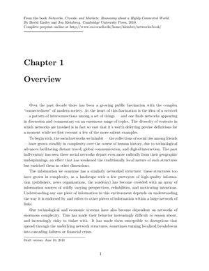 خرید و دانلود نسخه کامل کتاب Networks, Crowds, and Markets: Reasoning about a Highly Connected World. Chapter 1