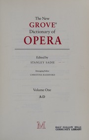 خرید و دانلود نسخه کامل کتاب New Grove Dictionary of Opera (A-D)
