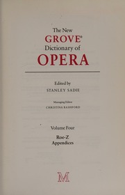خرید و دانلود نسخه کامل کتاب New Grove Dictionary of Opera (Roe-Z, Apendices)