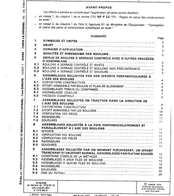 خرید و دانلود نسخه کامل کتاب NF-P-22-460-Assemblages par boulons