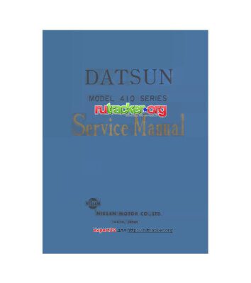 خرید و دانلود نسخه کامل کتاب Nissan Datsun model 410 series