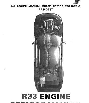 خرید و دانلود نسخه کامل کتاب Nissan R33 Engine Service Manual. RB20E, RB25DE, RB25DET, RB26DETT