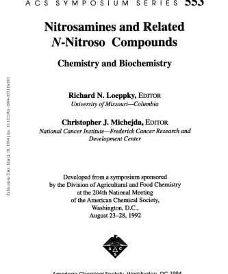 خرید و دانلود نسخه کامل کتاب Nitrosamines and Related N-Nitroso Compounds. Chemistry and Biochemistry
