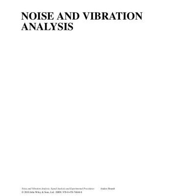 خرید و دانلود نسخه کامل کتاب Noise and Vibration Analysis: Signal Analysis and Experimental Procedures