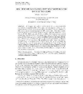 خرید و دانلود نسخه کامل کتاب Nonliner and Non-Gaussian State Space Modeling Using Sampling Tecyniques
