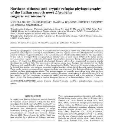 خرید و دانلود نسخه کامل کتاب Northern richness and cryptic refugia: phylogeography of the Italian smooth newt Lissotriton vulgaris meridionalis
