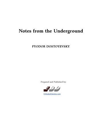 خرید و دانلود نسخه کامل کتاب Notes from Underground