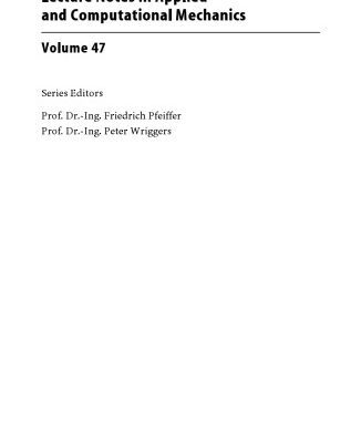 خرید و دانلود نسخه کامل کتاب Numerics of Unilateral Contacts and Friction: Modeling and Numerical Time Integration in Non-Smooth Dynamics