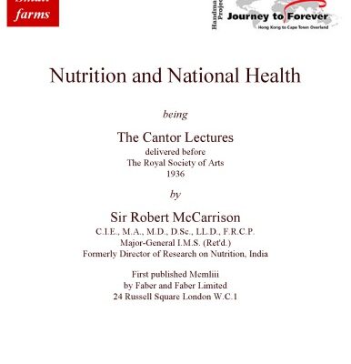 خرید و دانلود نسخه کامل کتاب Nutrition and National Health, being The Cantor Lectures delivered before The Royal Society of Arts, 1936