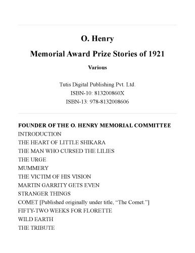 خرید و دانلود نسخه کامل کتاب O. Henry Memorial Award Prize Stories Of 1921_68dfb75f25031.jpeg خرید و دانلود نسخه کامل کتاب O. Henry Memorial Award Prize Stories Of 1921