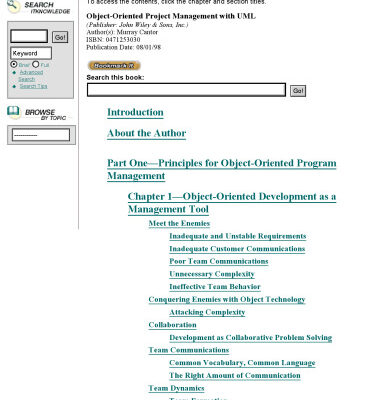 خرید و دانلود نسخه کامل کتاب Object-Oriented Project Management with UML