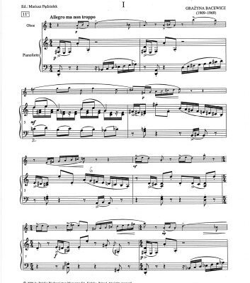 خرید و دانلود نسخه کامل کتاب Oboe Sonata – piano part