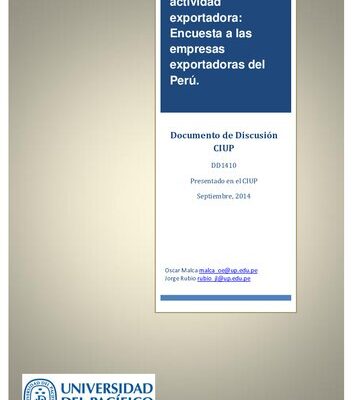 خرید و دانلود نسخه کامل کتاب Obstáculos a la actividad exportadora: Encuesta a las empresas exportadoras del Perú