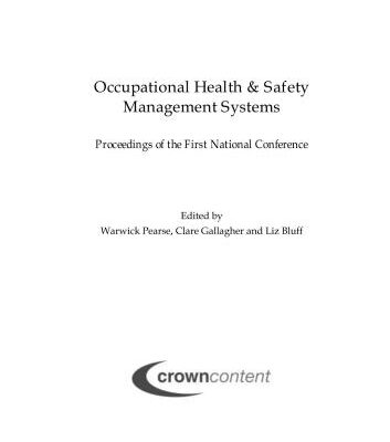 خرید و دانلود نسخه کامل کتاب Occupational health & safety management systems: proceedings of the first national conference