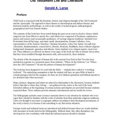 خرید و دانلود نسخه کامل کتاب Old Testament life and literature