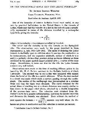 خرید و دانلود نسخه کامل کتاب On the Springfield Rifle and the Leduc Formula (1920)(en)(1s)