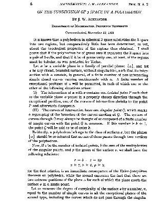 خرید و دانلود نسخه کامل کتاب On the Subdivision of 3-Space by a Polyhedron