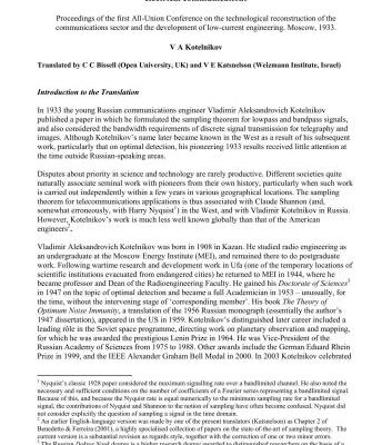 خرید و دانلود نسخه کامل کتاب On the transmission capacity of the ether and of cables in electrical communications