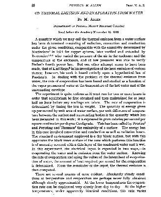 خرید و دانلود نسخه کامل کتاب On Thermal Emission and Evaporation from Water