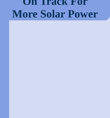 خرید و دانلود نسخه کامل کتاب On Track For More Solar Power