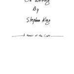 خرید و دانلود نسخه کامل کتاب On Writing: A Memoir Of The Craft