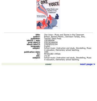 خرید و دانلود نسخه کامل کتاب One Voice: Music and Stories in the Classroom