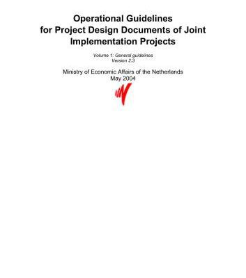 خرید و دانلود نسخه کامل کتاب Operational Guidelines for Project Design Documents of Joint Implementation Projects. Volume 1: General guidelines