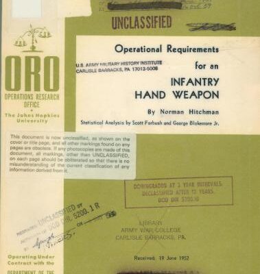 خرید و دانلود نسخه کامل کتاب Operational Requirements for an infantry hand weapon