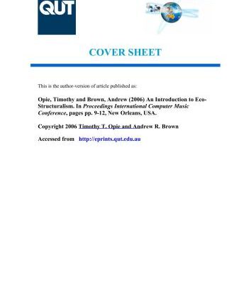 خرید و دانلود نسخه کامل کتاب Opie, Timothy and Brown, Andrew (2006) An Introduction to Eco – Structuralism